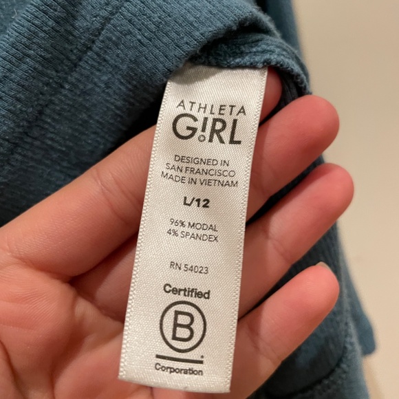 Athleta Girl Teal Up For Anything Long-sleeve Shirt - Picture 7 of 7